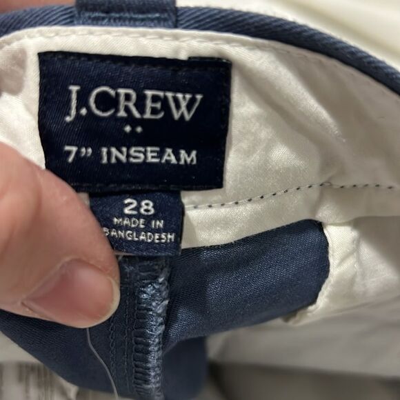 j. Crew Factory lo923 Blue 7" Flex Chino Short For Men NWT size 32 - Picture 8 of 10